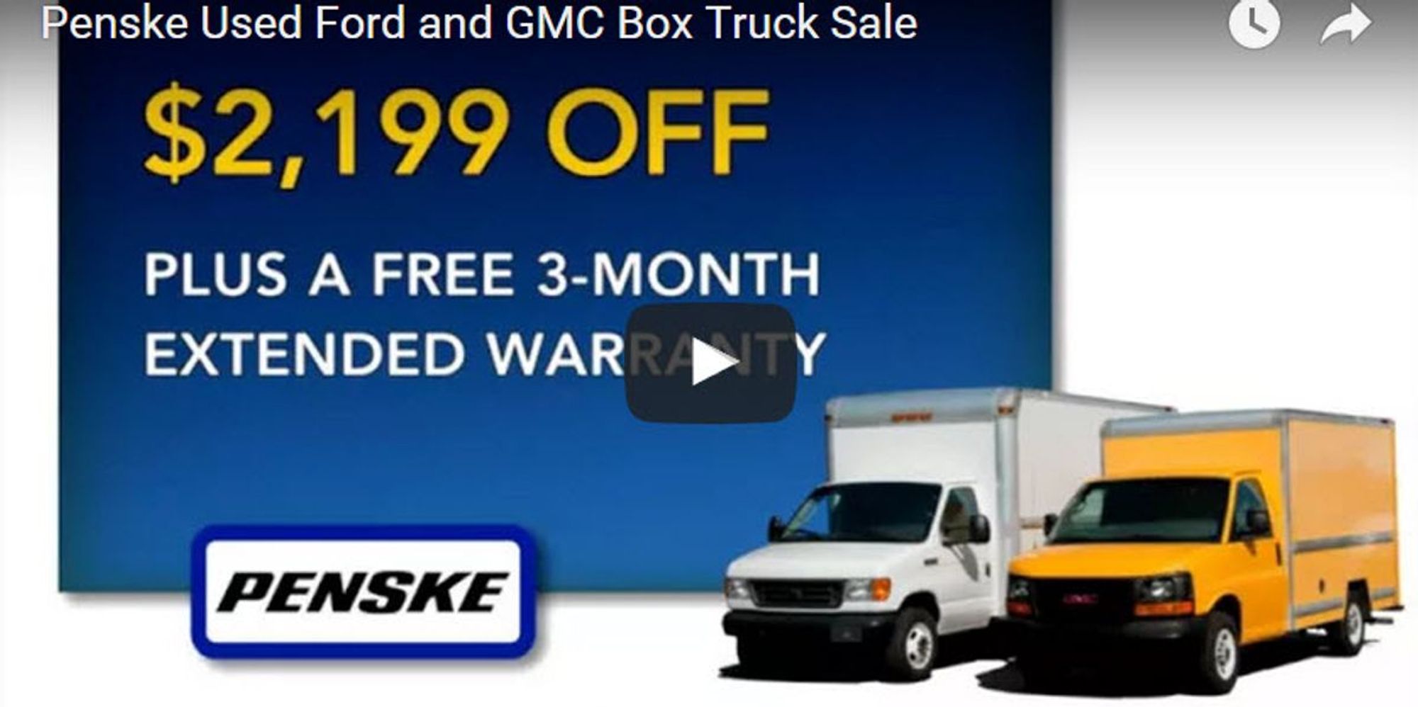 Penske Used Ford and GMC Box Truck Sale Penske